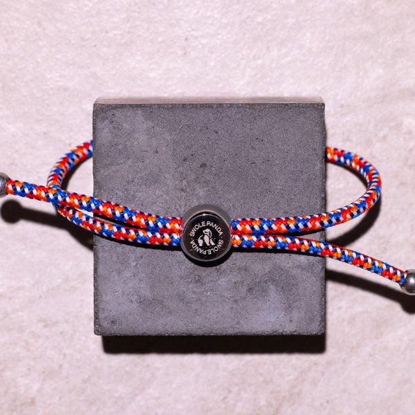 Swole Panda Rope Bracelet - Varicoloured Zigzag