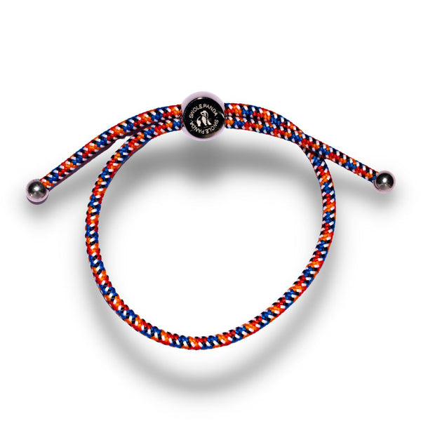 swole panda Rope Bracelet - Varicoloured Zigzag