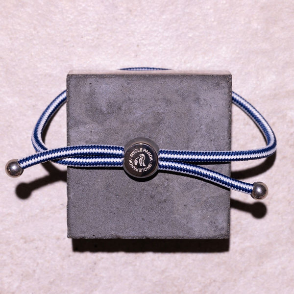 Swole Panda Rope Bracelet - White Stripe
