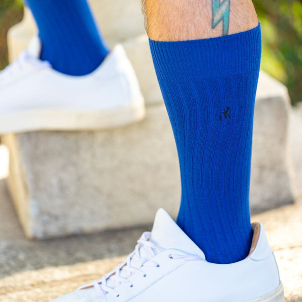 Swole Panda Royal Blue Bamboo Socks