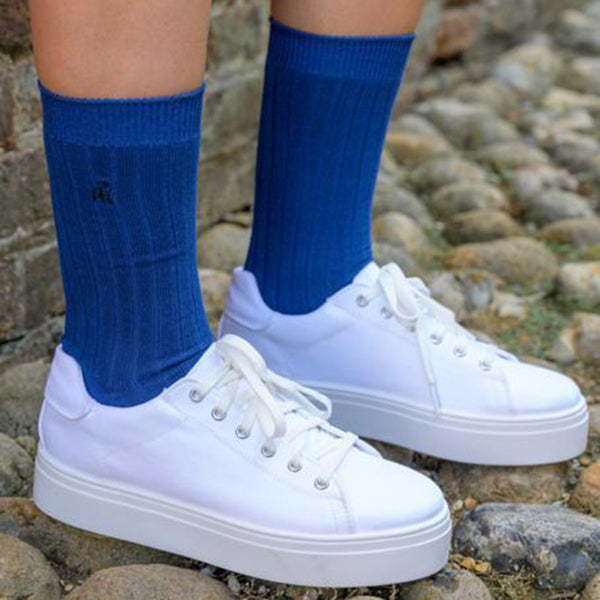 Swole Panda Royal Blue Bamboo Socks