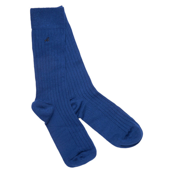 swole panda Royal Blue Bamboo Socks