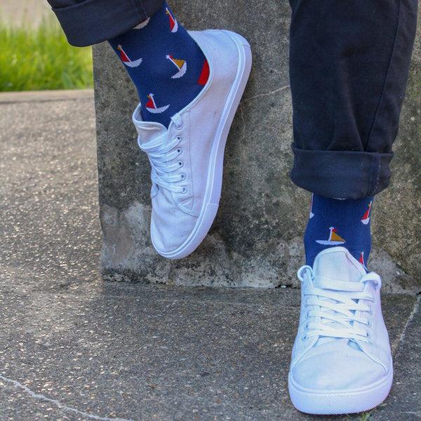 Swole Panda Sailing Boat Bamboo Socks