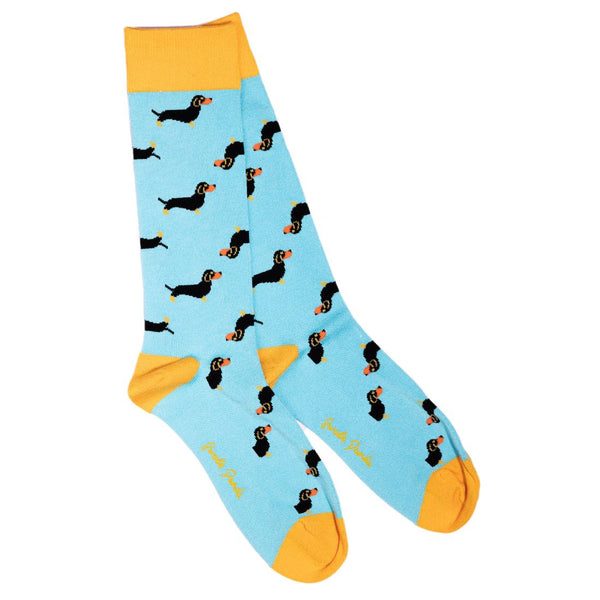 swole panda Sausage Dog Bamboo Socks