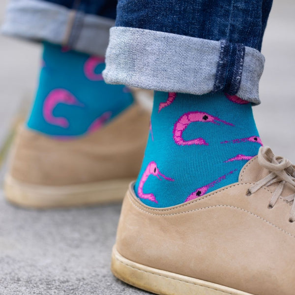 Swole Panda Shrimp Bamboo Socks