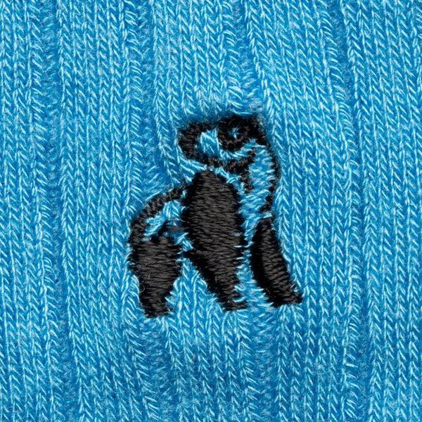 Swole Panda Sky Blue Bamboo Socks