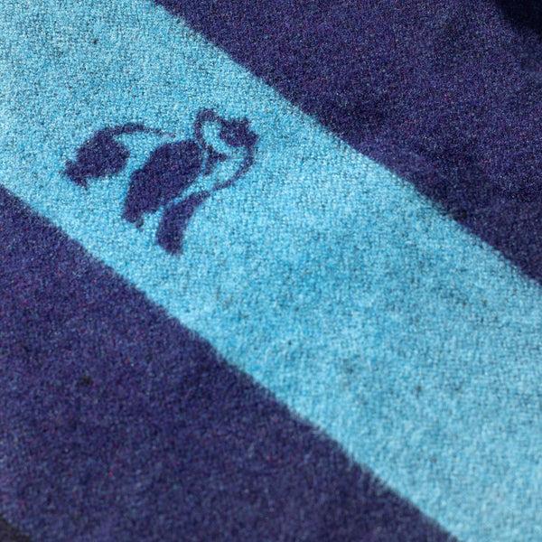 Swole Panda Sky Blue Stripe Bamboo Scarf