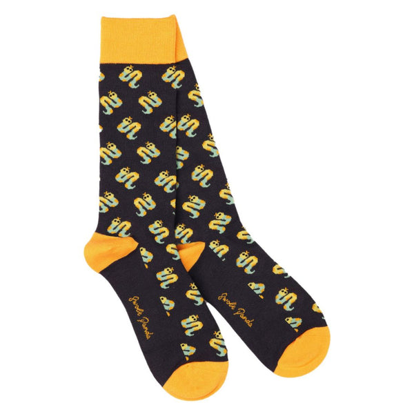 swole panda Snake Bamboo Socks