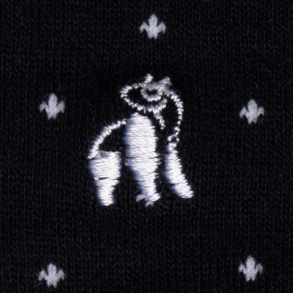 Swole Panda Spotted Black Bamboo Socks