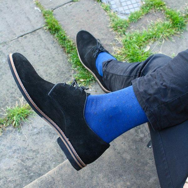 Swole Panda Spotted Royal Blue Bamboo Socks