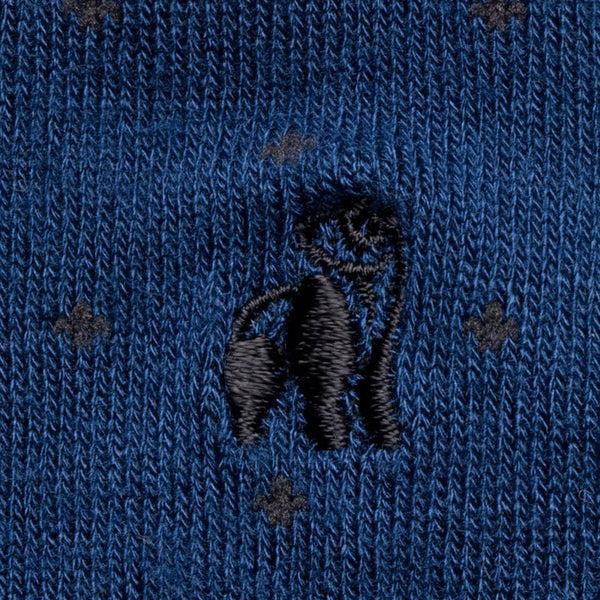 Swole Panda Spotted Royal Blue Bamboo Socks