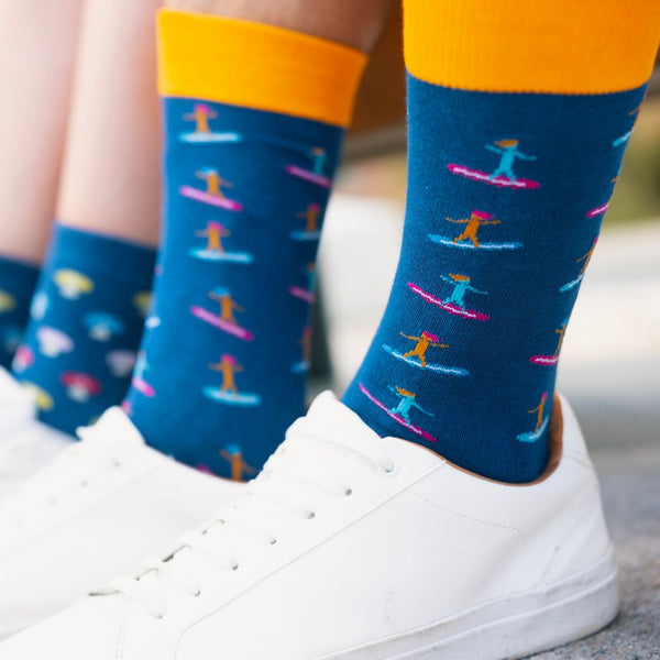 Swole Panda Surfer Bamboo Socks