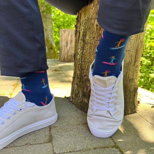 Swole Panda Surfer Bamboo Socks