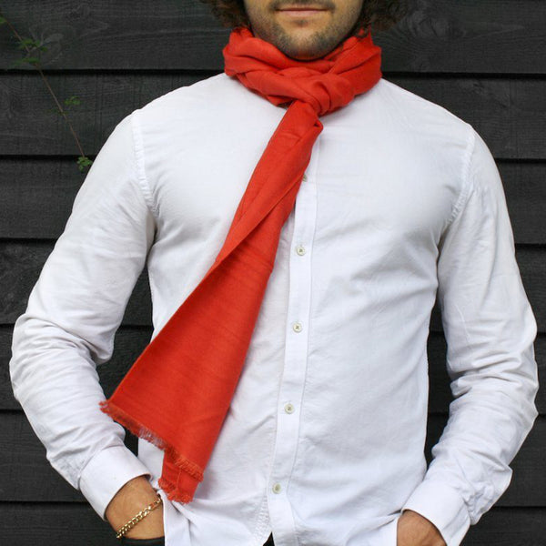 Swole Panda Tangerine Orange Bamboo Scarf