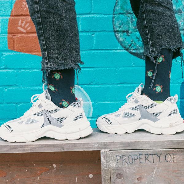 Swole Panda Turtle Bamboo Socks