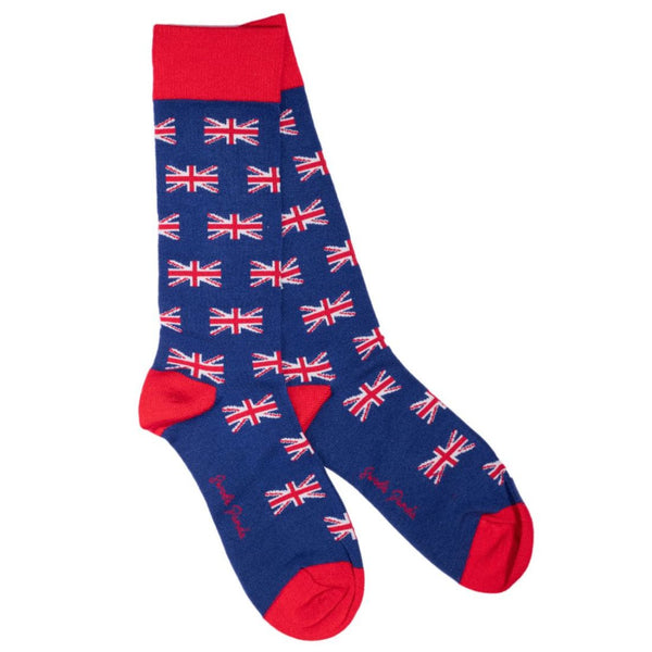 swole panda Union Jack Bamboo Socks