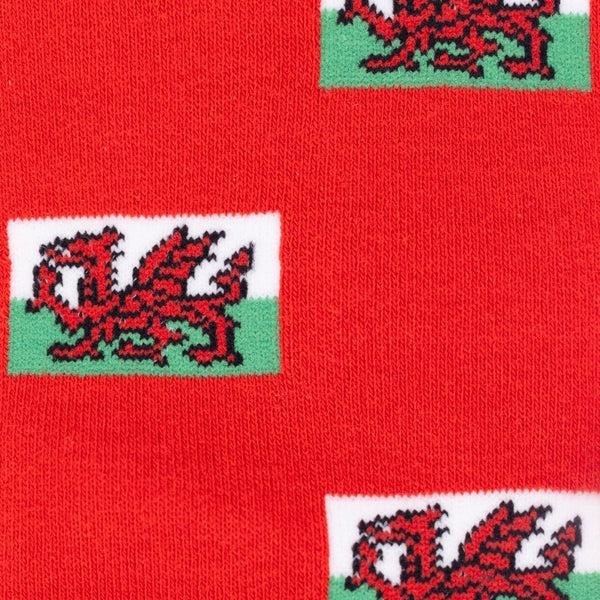Swole Panda Welsh Flag Bamboo Socks