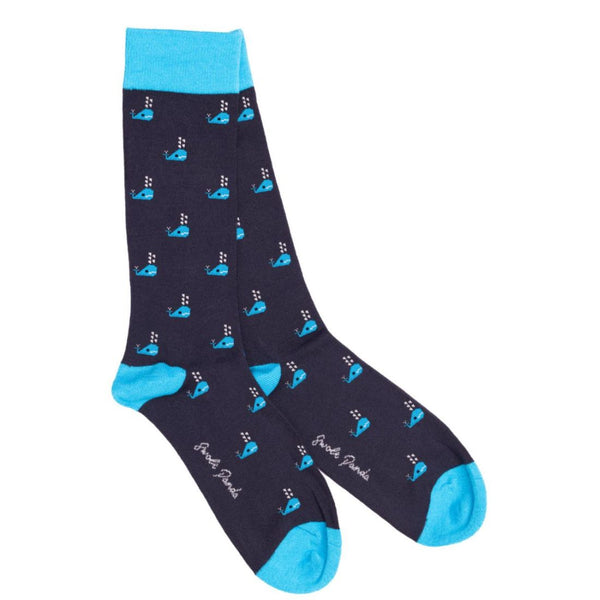 swole panda Whale Bamboo Socks