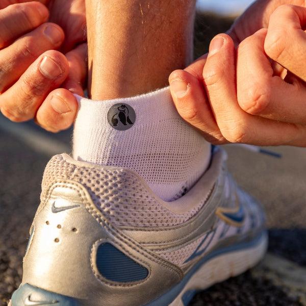 Swole Panda White Performance Trainer Socks