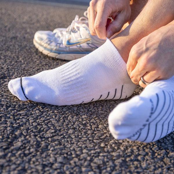 Swole Panda White Performance Trainer Socks
