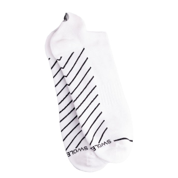 swole panda White Performance Trainer Socks