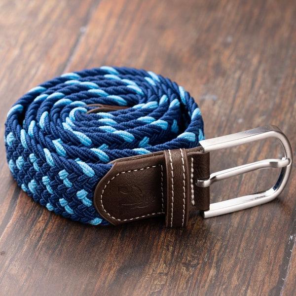 Swole Panda Woven Belt - Blue Spot