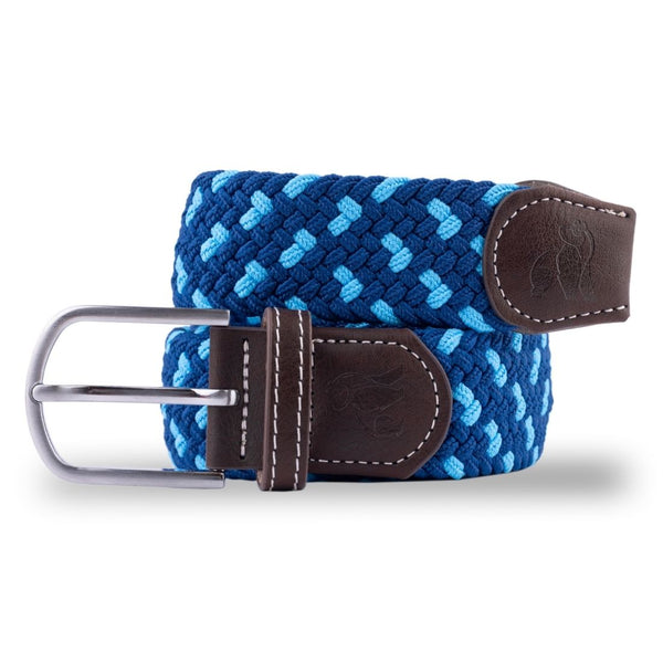 swole panda Woven Belt - Blue Spot
