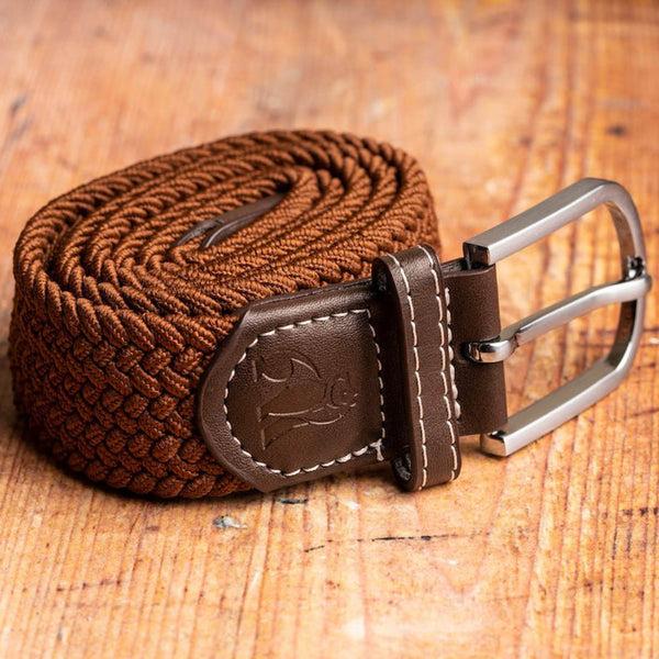 Swole Panda Woven Belt - Brown