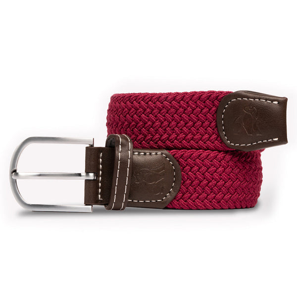 swole panda Woven Belt - Burgundy