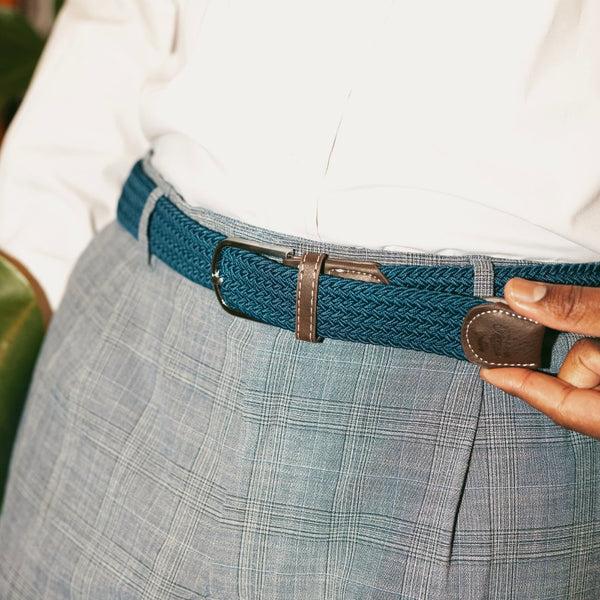 Swole Panda Woven Belt - Dark Blue