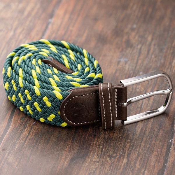 Swole Panda Woven Belt - Green Spot