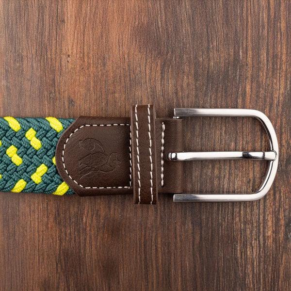 Swole Panda Woven Belt - Green Spot