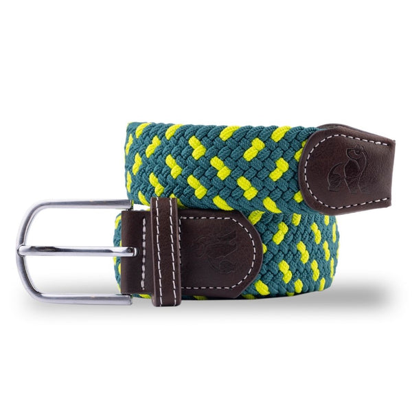 swole panda Woven Belt - Green Spot