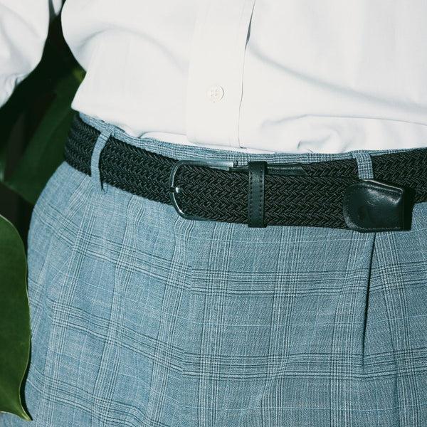 Swole Panda Woven Belt - Jet Black