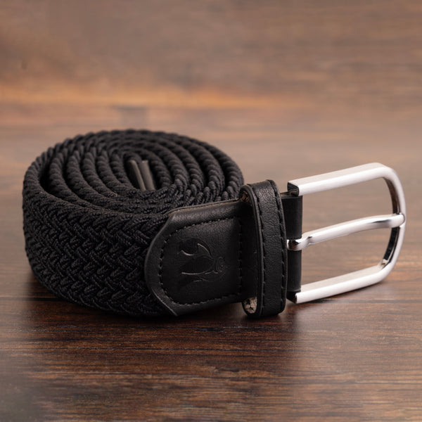 Swole Panda Woven Belt - Jet Black