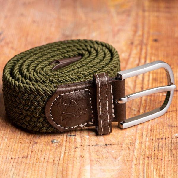 Swole Panda Woven Belt - Khaki Green