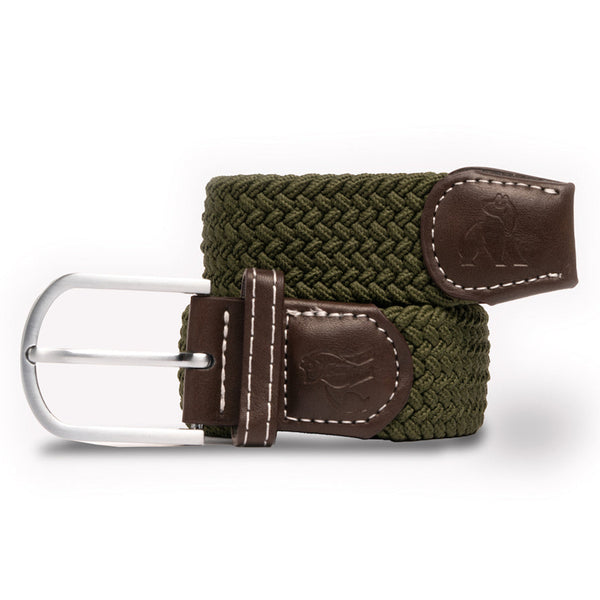 swole panda Woven Belt - Khaki Green