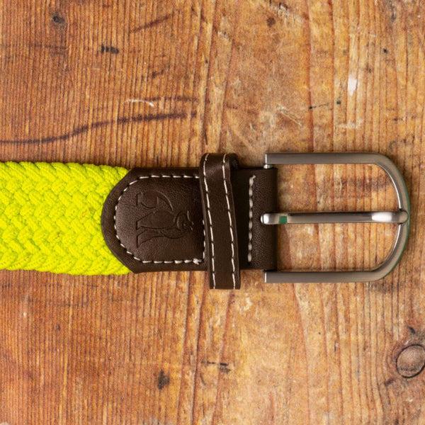 Swole Panda Woven Belt - Lime Green