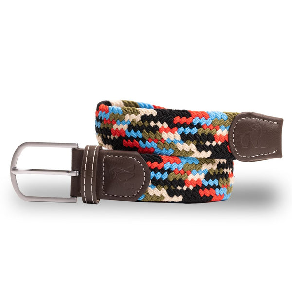 swole panda Woven Belt - Multi Block Zigzag