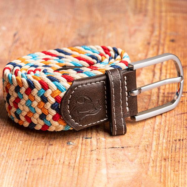 Swole Panda Woven Belt - Multicolour Zigzag