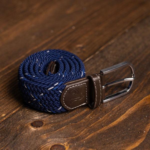 Swole Panda Woven Belt - Navy & White Dot