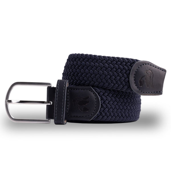 swole panda Woven Belt - Navy