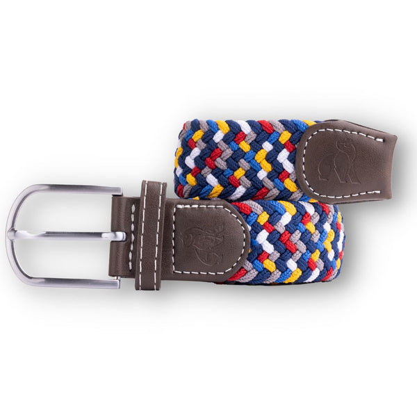 swole panda Woven Belt - Rainbow Zigzag