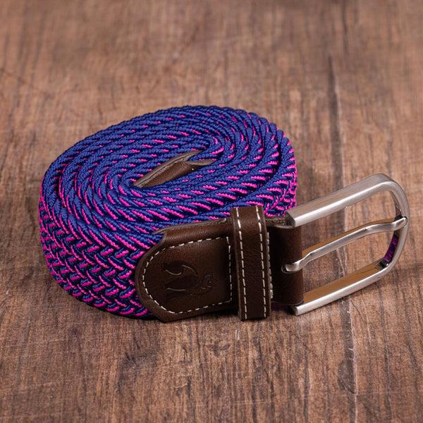 Swole Panda Woven Belt - Rich Pink Fine Weave