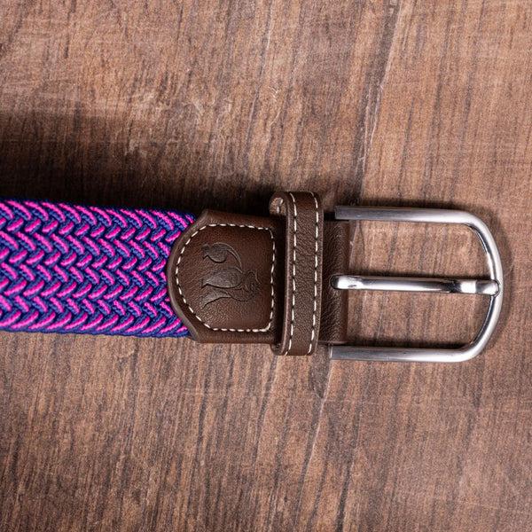 Swole Panda Woven Belt - Rich Pink Fine Weave