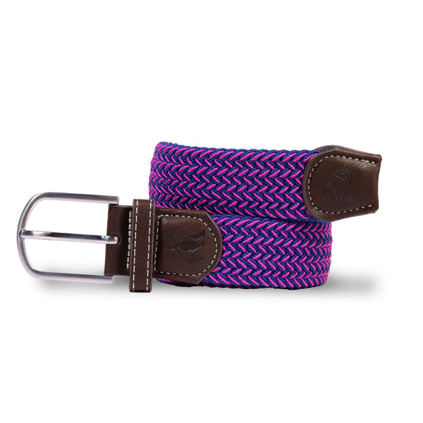 swole panda Woven Belt - Rich Pink Fine Weave