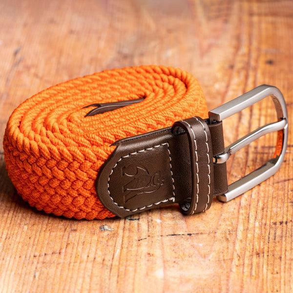 Swole Panda Woven Belt - Tangerine Orange
