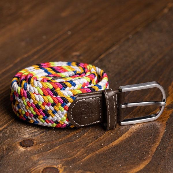 Swole Panda Woven Belt - Versicoloured Zigzag
