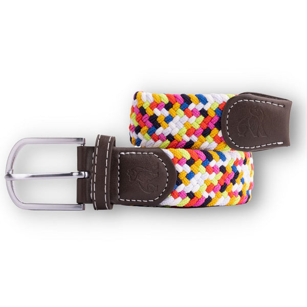 swole panda Woven Belt - Versicoloured Zigzag
