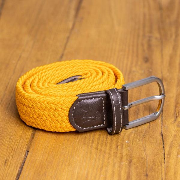 Swole Panda Woven Belt - Yellow
